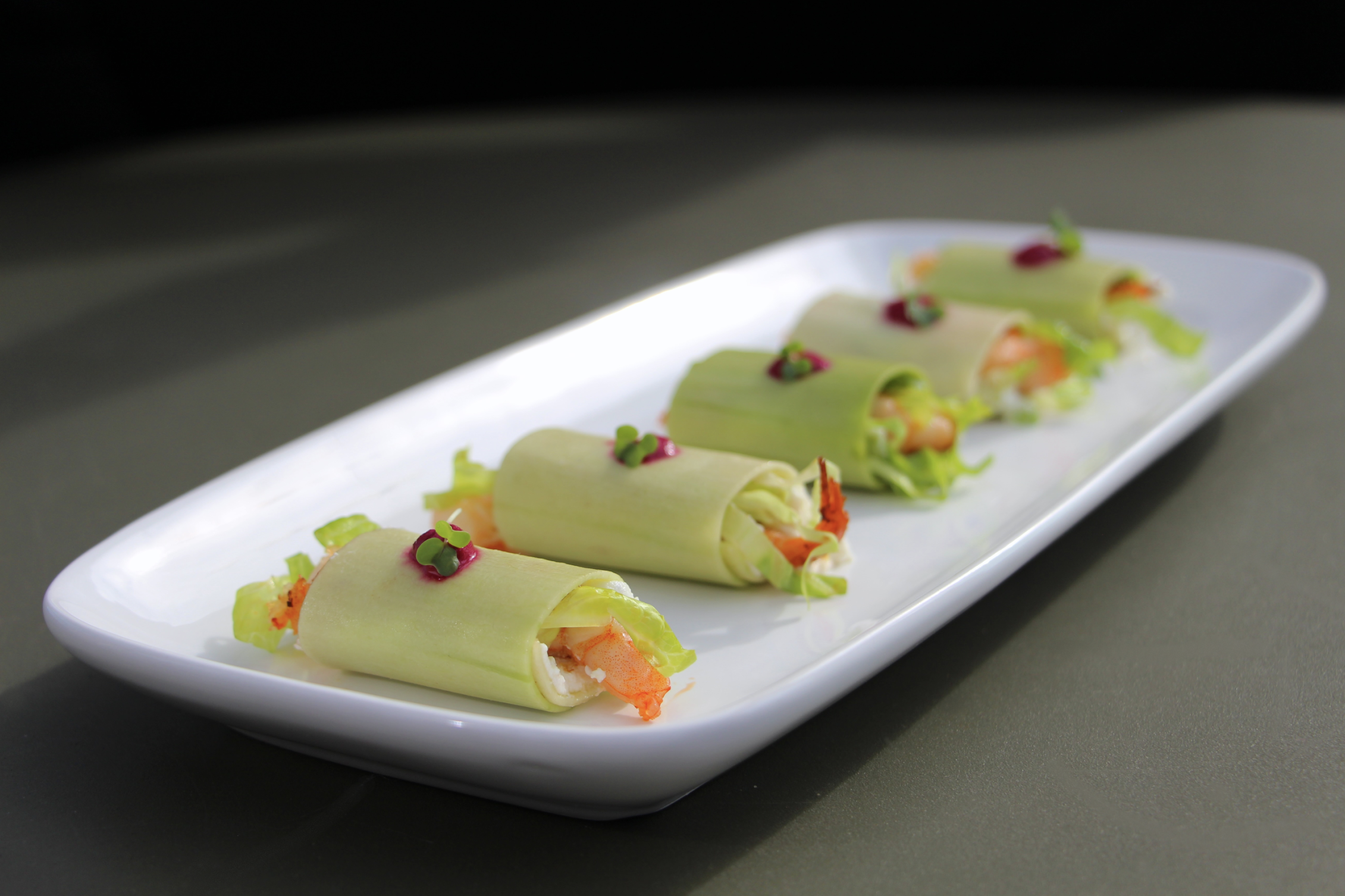 Avocado rolls — elegant bespoke catering