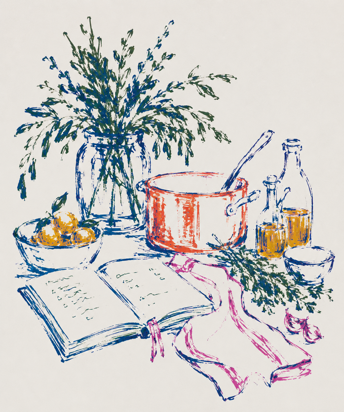Ongoing household retainer — seasonal cooking by a private chef